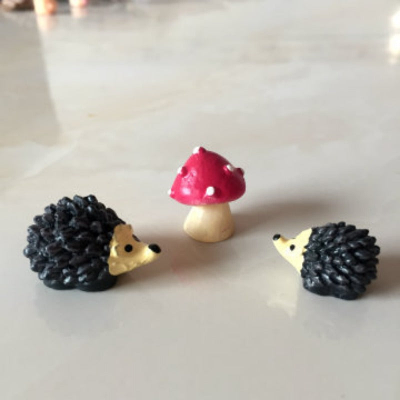 Wholesale Cartoon Animal Three Piece Set of Doll Resin Ornaments